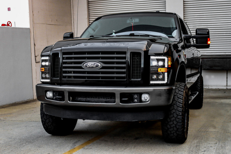 AlphaRex 08-10 Ford Super Duty NOVA-Series LED Projector Headlights