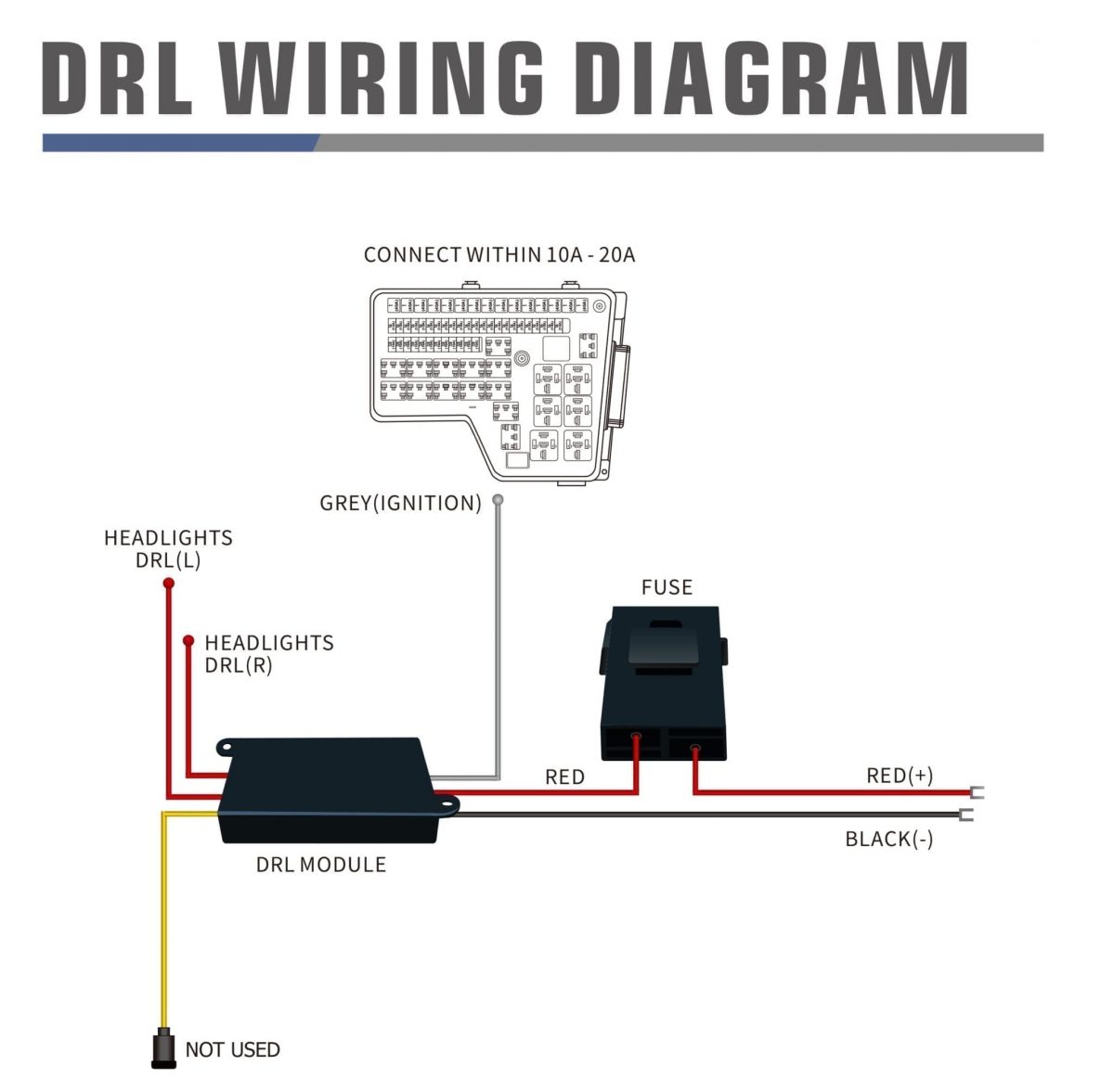 How to Wiring Guide For Alpharex Headlights Daytime Running Light (Drl